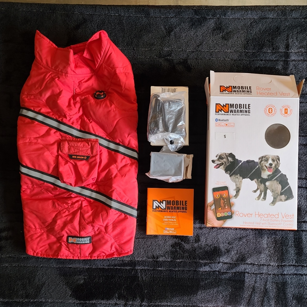 Mobile Warming Rover Heated Vest with Bluetooth Red Size S "new"